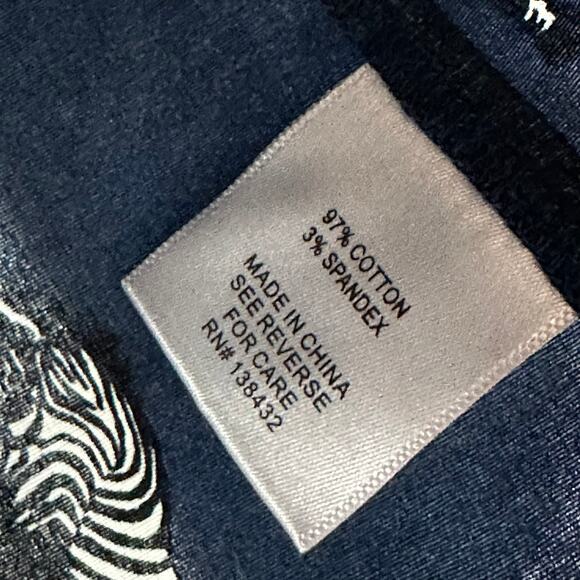 Modcloth Zebra A New Classic Button Up Top Womans Small Novelty Career Work - Picture 7 of 10